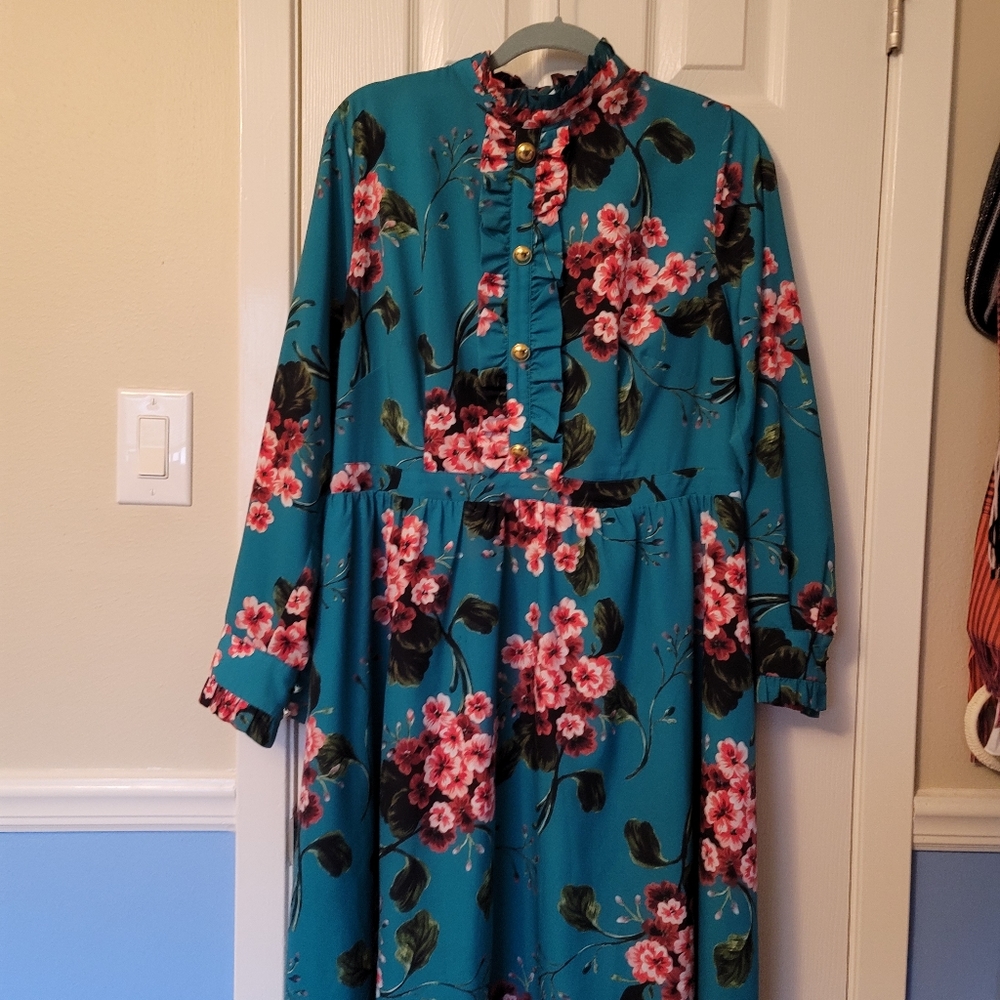 Eloquii dress, floral print